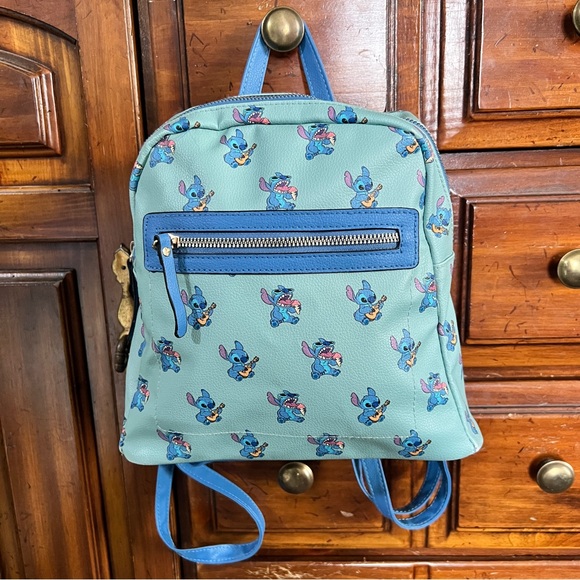 Stitch Mini Backpack & Coin Purse Blue - Picture 2 of 15